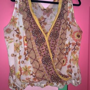 Flowy cropped free people tank Large